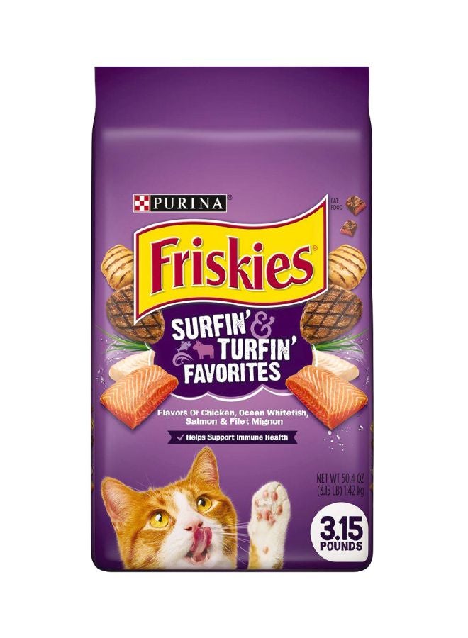 Surfin And Turfin Favourites Cat Food Multicolour 1.42kg