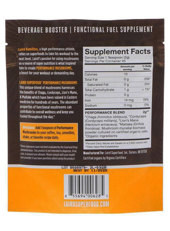 Performance Mushrooms 90grams  - Image 2