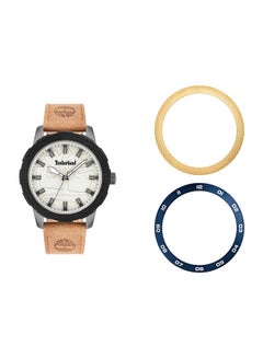 Timberland Men's Leather Analog Wrist Watch Set T TBL15949JSUB-63SET  - Image 1