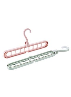 no 2-Piece Multi-Purpose Hangers Pink/Green 13.7 x 5 x 1.6inch  - Image 1