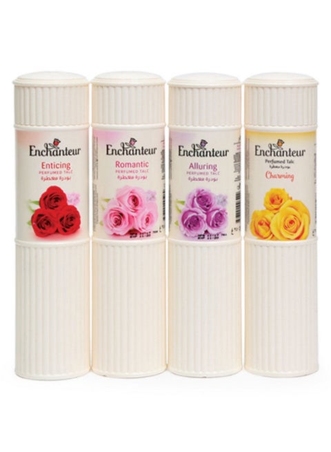 Pack Of 4 Enticing Perfumed Talcum Powder 4 x 250grams