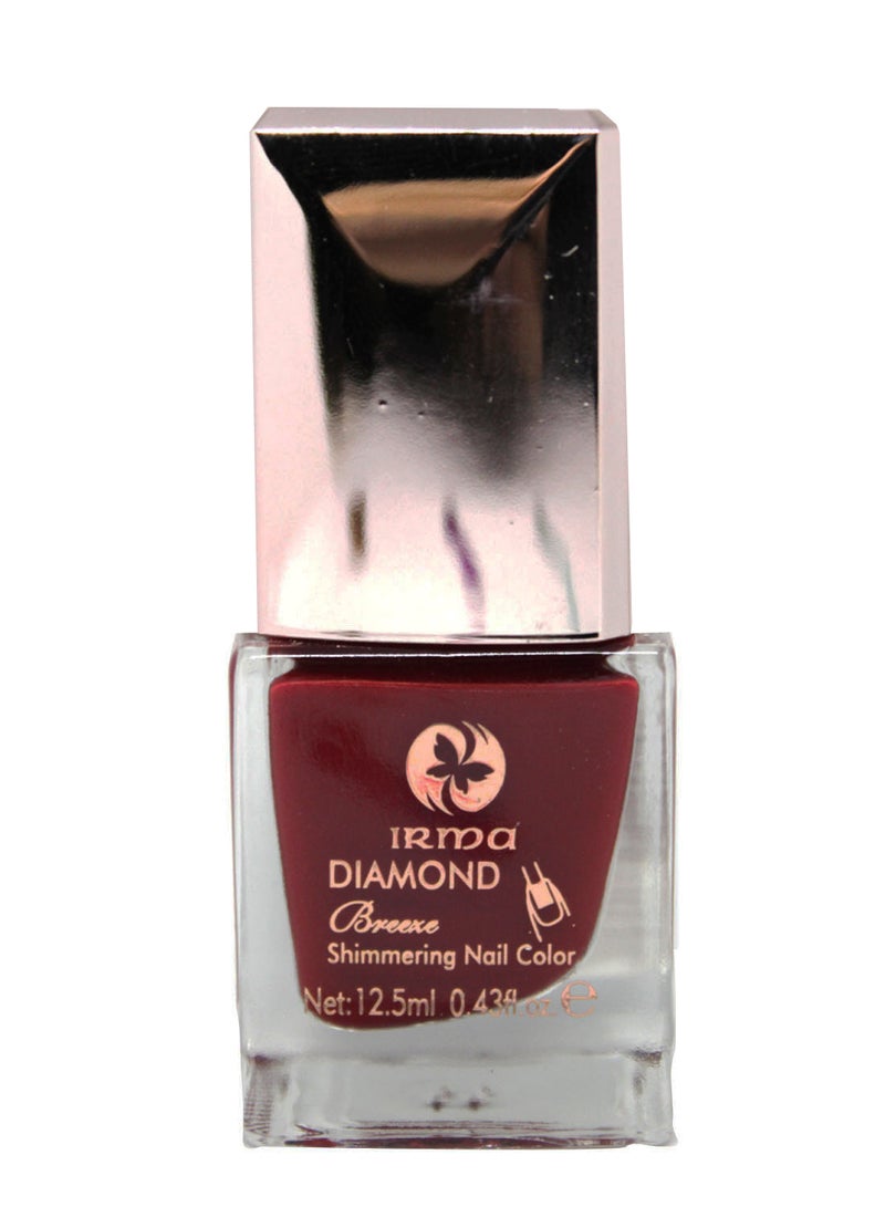 irma Diamond Shimmering Glossy Nail Polish Red - Image 1
