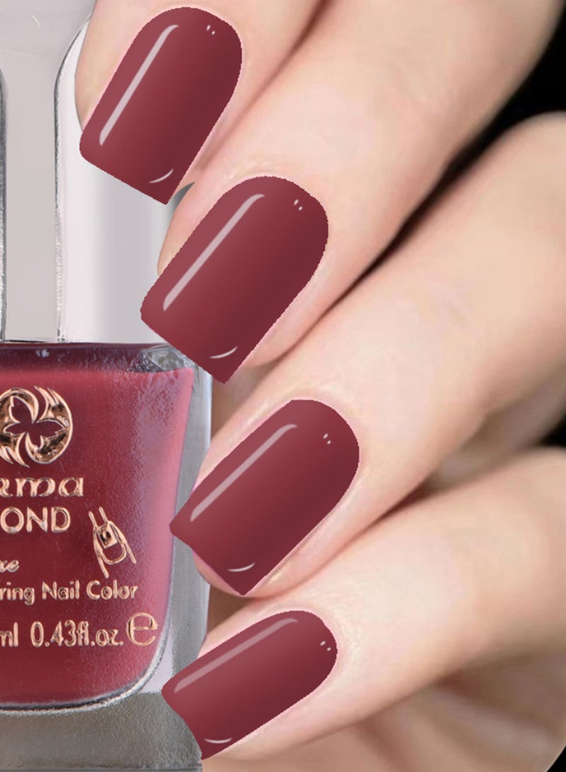 irma Diamond Shimmering Glossy Nail Polish Red - Image 2
