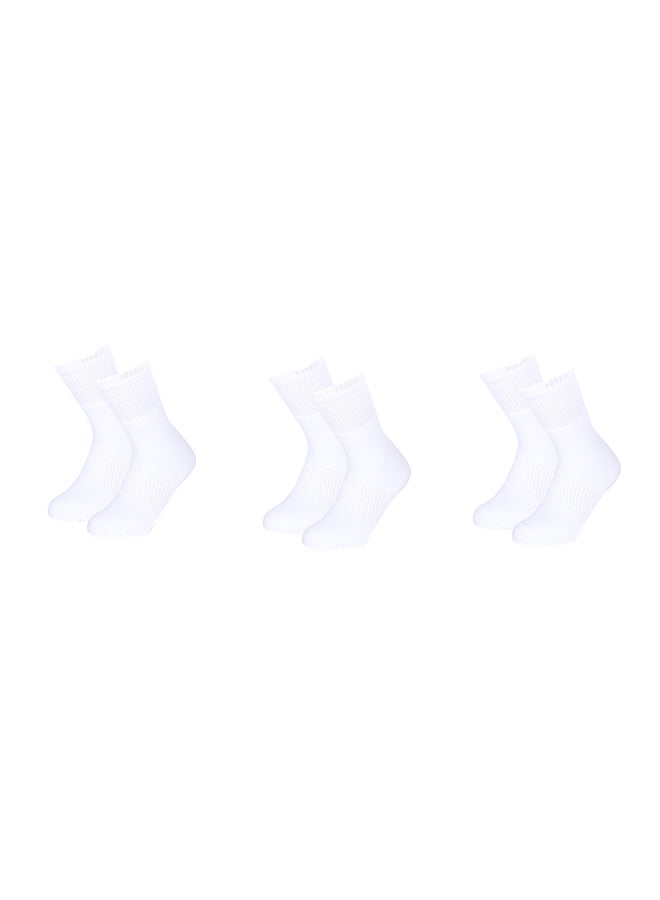 Pack Of 3 Casual Wear Socks White