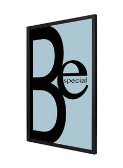Be Special Wall Art Frame Painting Blue/Black 53 x 73cm