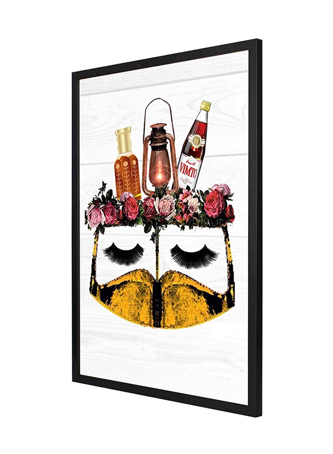 Vimto A Fanoos Wall Art Frame Painting Multicolour 53 x 73cm