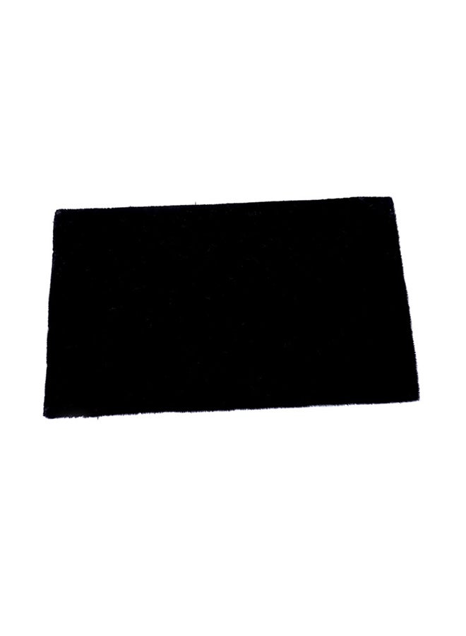 بساط أرضيات بنمط ناعم وطري لغرفة المعيشة أسود 50 x 50سم