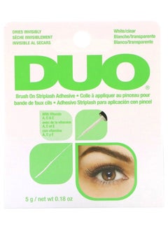 Duo Brush On Striplash Eyelash Adhesive White/Clear  - Image 2