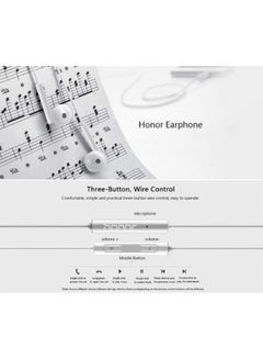 Honor AM115 Wired In-Ear Earphone White  - Image 5