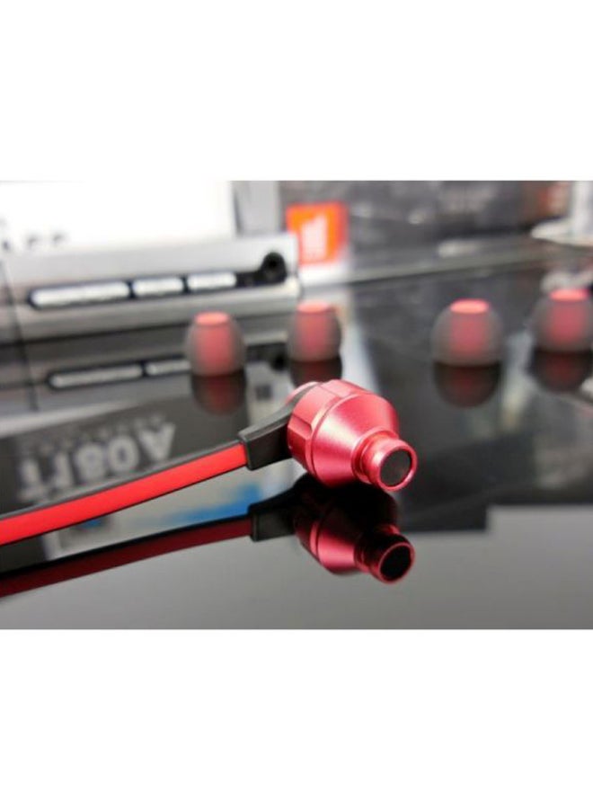 JBL - T180A Stereo In-Ear Headphones Red - Image 1