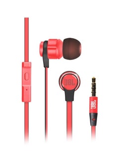 T180A Stereo In-Ear Headphones Red