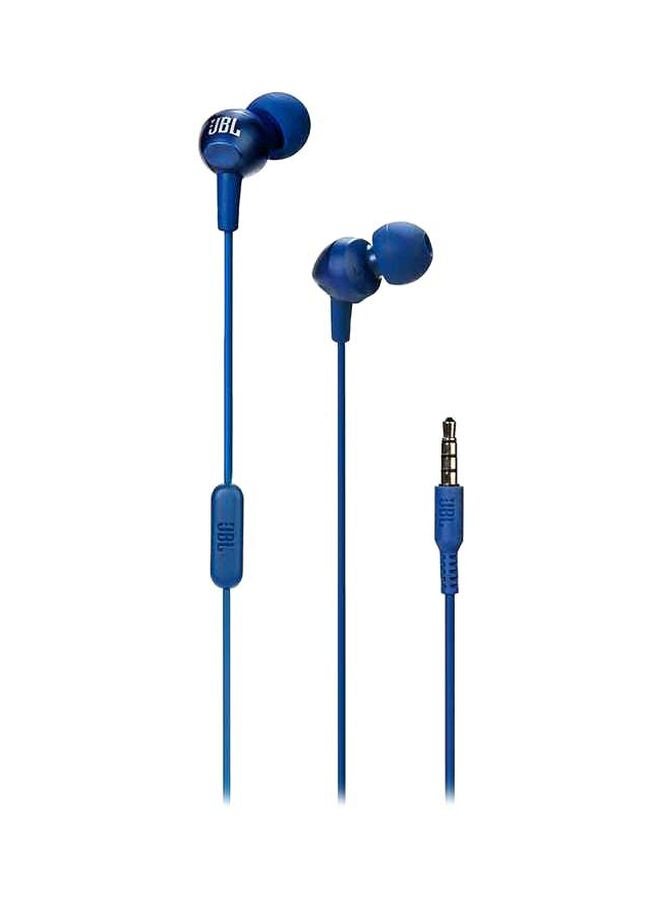 JBL - C200Si In-Ear Headphones With Mic For Android Ios Blue - Image 1
