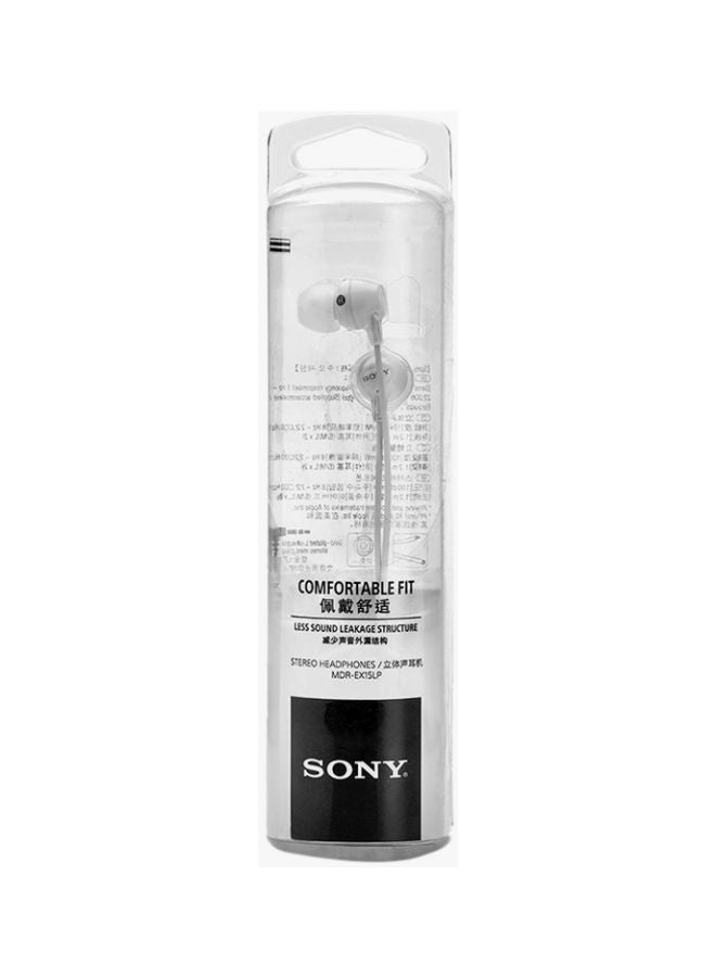 Sony - Wired In-Ear Headphones With Mic White - Image 1