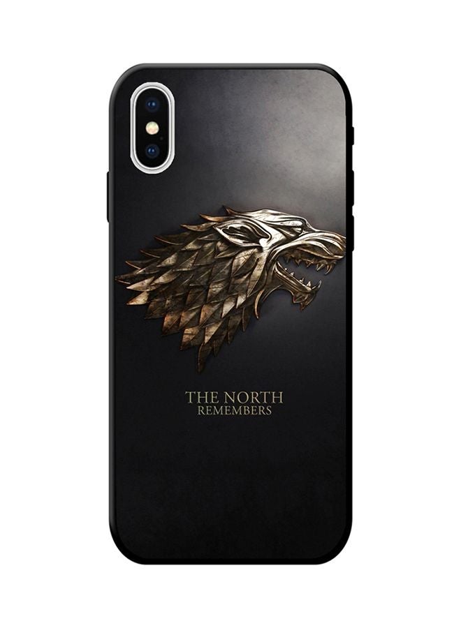 غطاء حماية واق لهاتف أبل آيفون XS ماكس أسود/رمادي/ذهبي