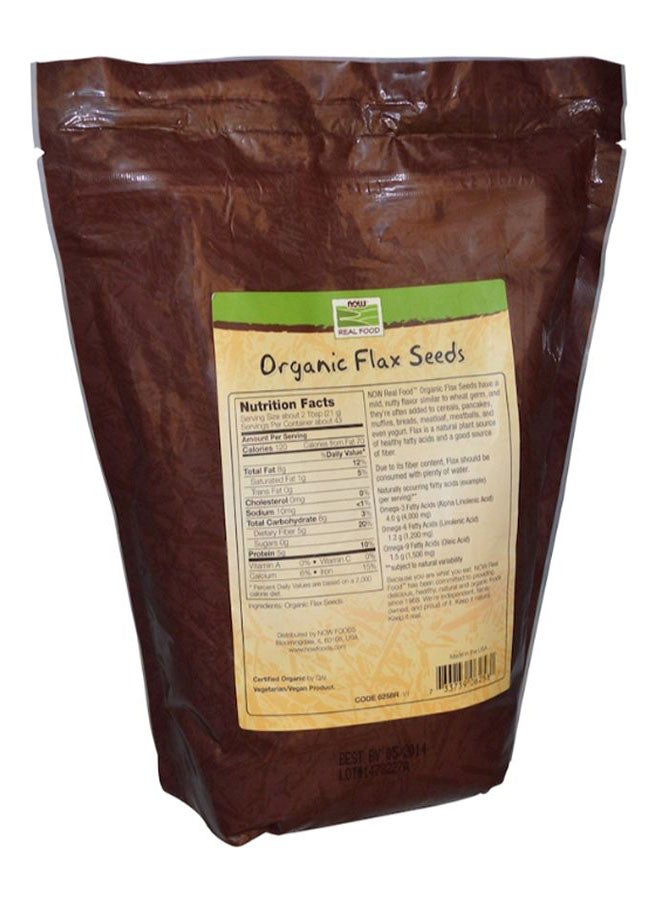 Now Foods Organic Flax Seeds 907grams - Image 2