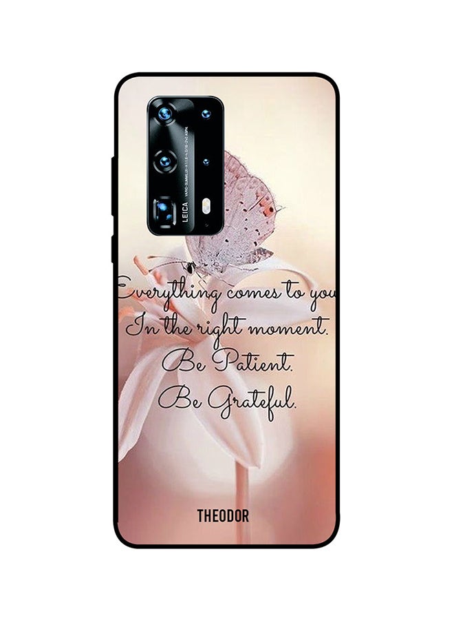 Protective Case Cover For Huawei P40 Pro Plus Pink/Beige/Black