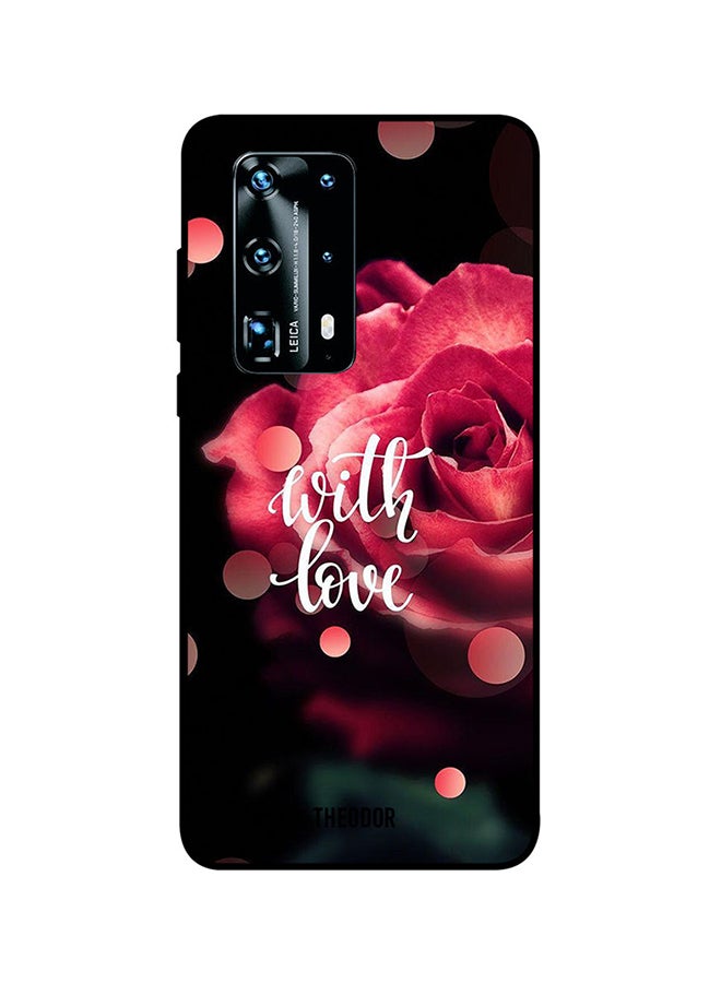 غطاء حماية واقٍ لهاتف هواوي P40 برو بلس أسود/ وردي/ أبيض