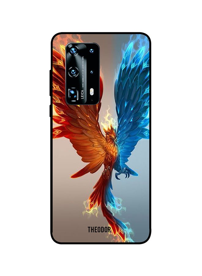 Protective Case Cover For Huawei P40 Pro Plus Grey/Blue/Orange