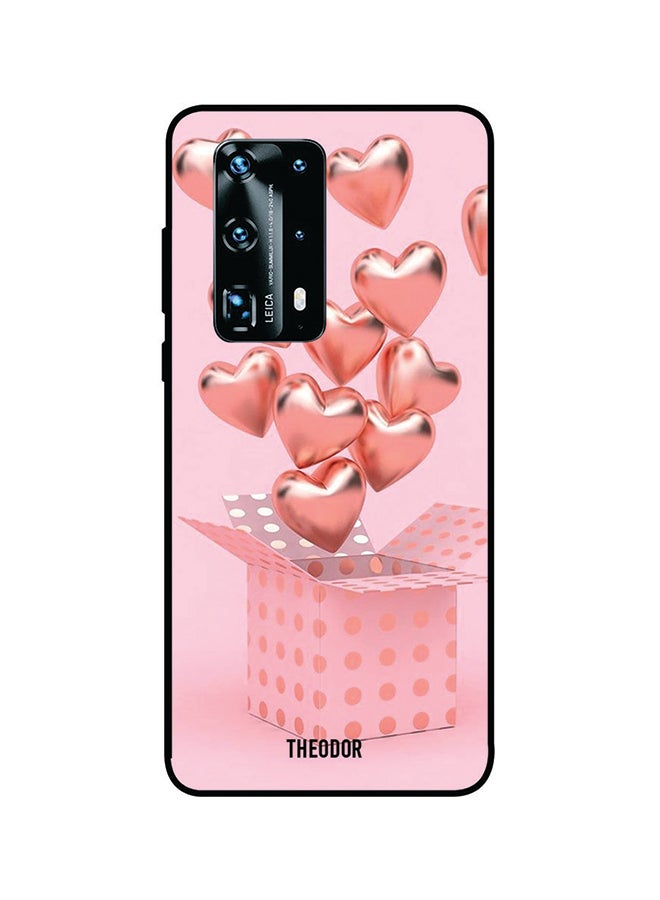 غطاء حماية واقٍ لهاتف هواوي P40 برو بلس وردي