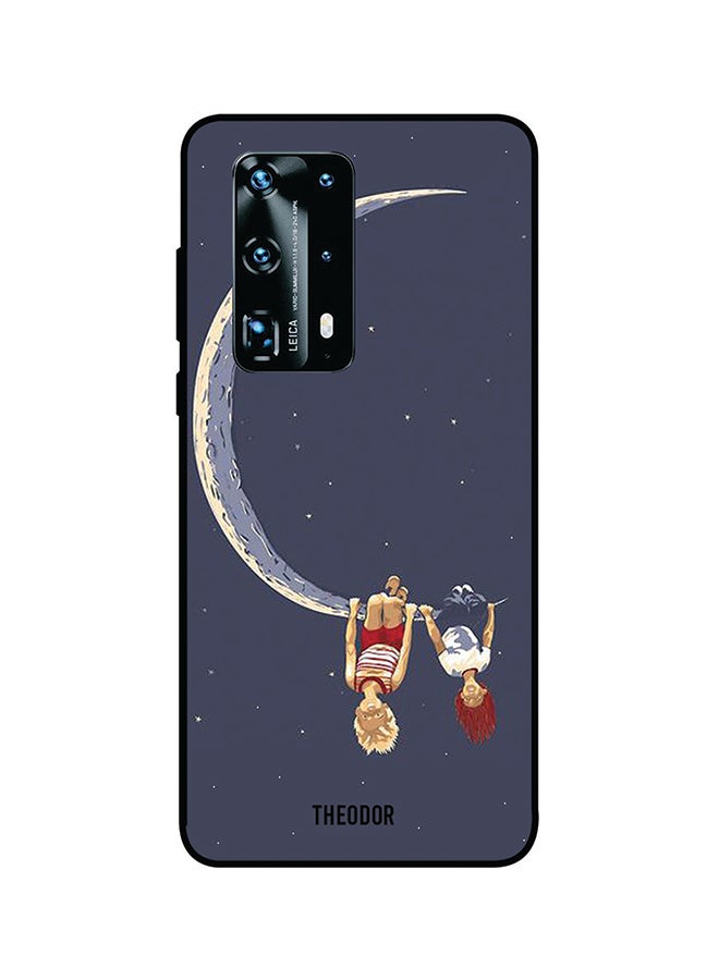 Protective Case Cover For Huawei P40 Pro Plus Blue/White/Beige