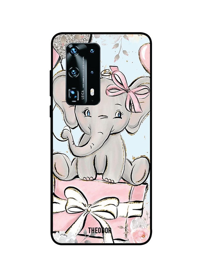 غطاء حماية واقٍ لهاتف هواوي P40 برو بلس وردي/رمادي/أزرق