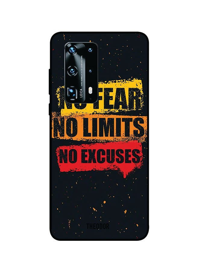 Protective Case Cover For Huawei P40 Pro Plus Black/Yellow/Red