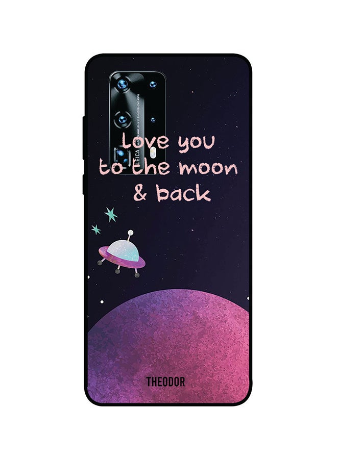 Protective Case Cover For Huawei P40 Pro Plus Black/Pink