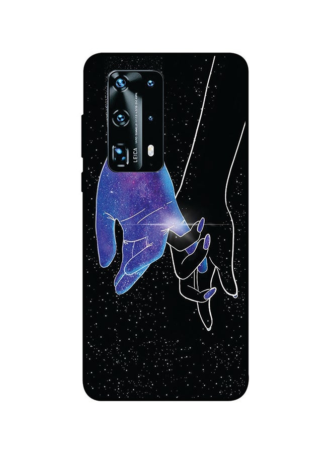 غطاء حماية واقٍ لهاتف هواوي P40 برو بلس أسود/أزرق/أرجواني