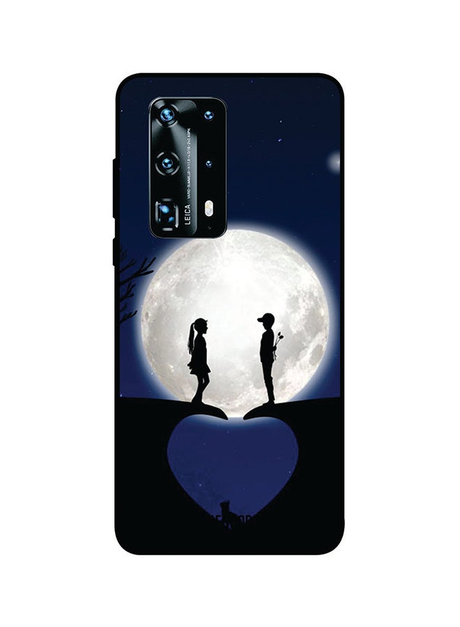 غطاء حماية واقٍ لهاتف هواوي P40 برو بلس أزرق/ أبيض/أحمر