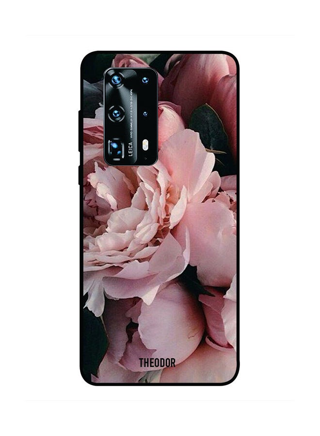 غطاء حماية واقٍ لهاتف هواوي P40 برو بلس وردي/ أخضر