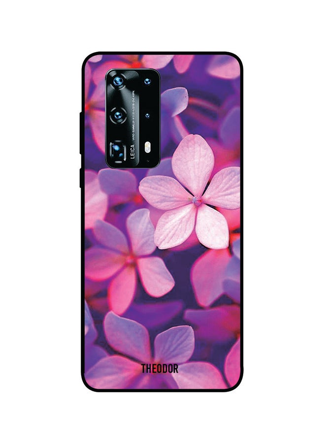 غطاء حماية واقٍ لهاتف هواوي P40 برو بلس وردي/أرجواني