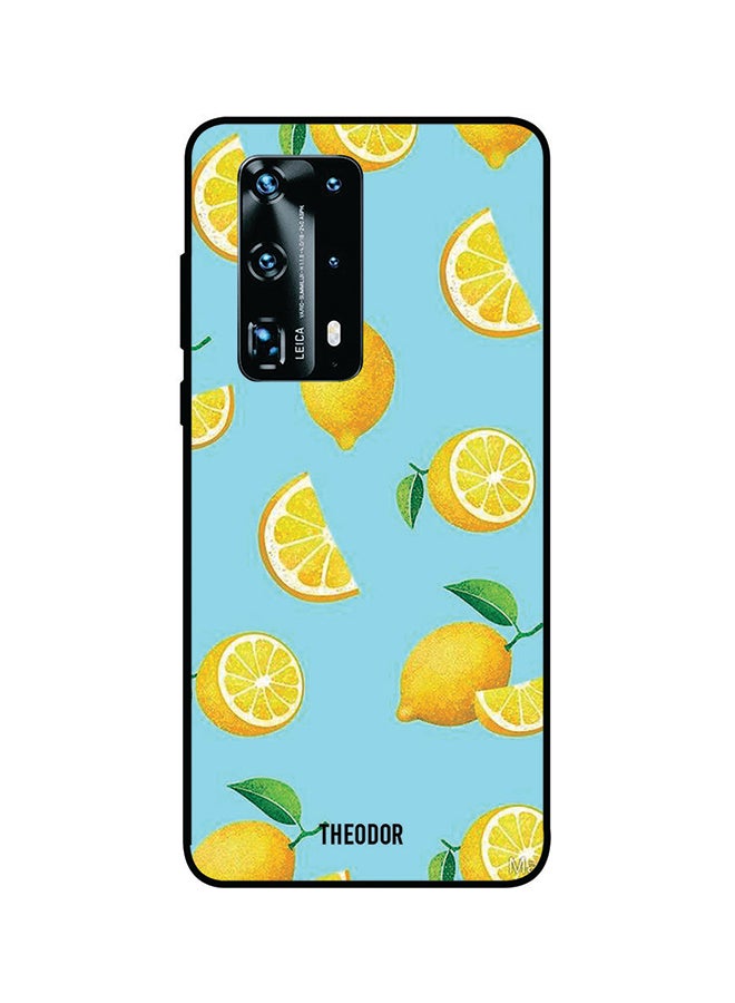 غطاء حماية واقٍ لهاتف هواوي P40 برو بلس أزرق/أصفر/أخضر