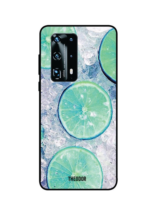 غطاء حماية واقٍ لهاتف هواوي P40 برو بلس أخضر / أزرق / أبيض