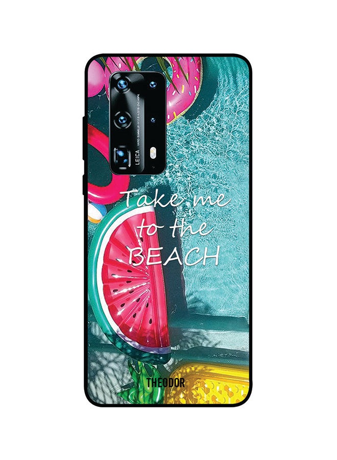 غطاء حماية واقٍ لهاتف هواوي P40 برو بلس أزرق/أبيض/وردي