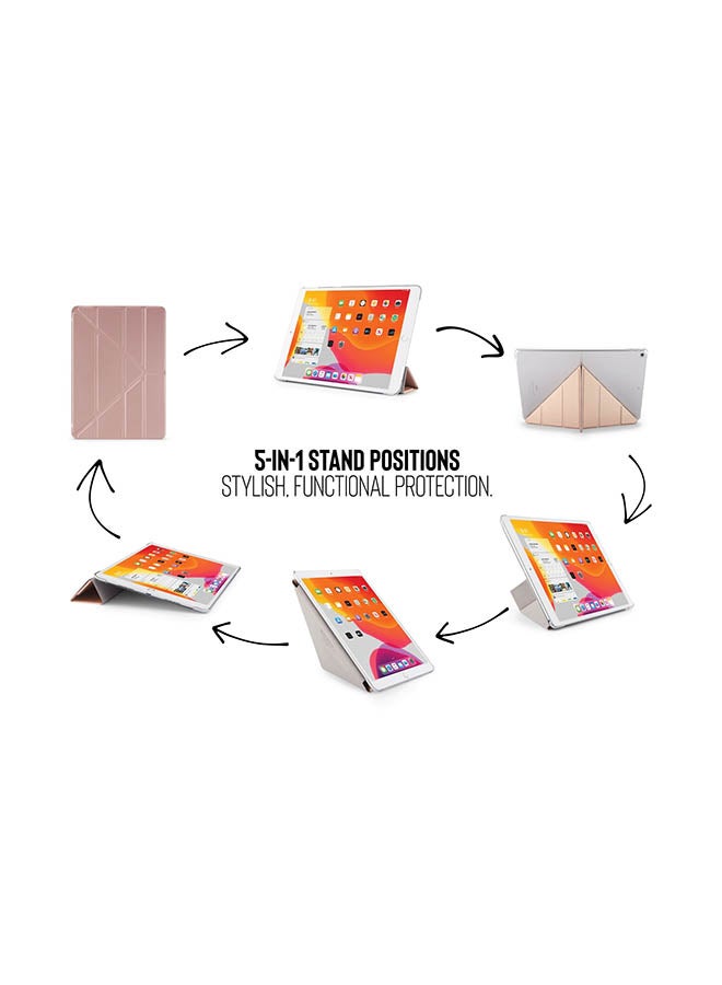 Pipetto Protective Case Cover For Apple iPad 10.2-Inch 2020/2019 Rose Gold/Clear - Image 4