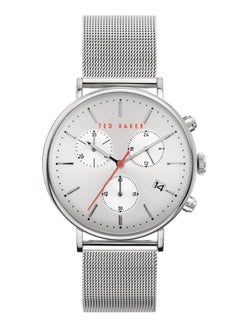men Classic Round Shape Stainless Steel Chronograph Watch T TBKPMMF901 - 41 mm - Silver