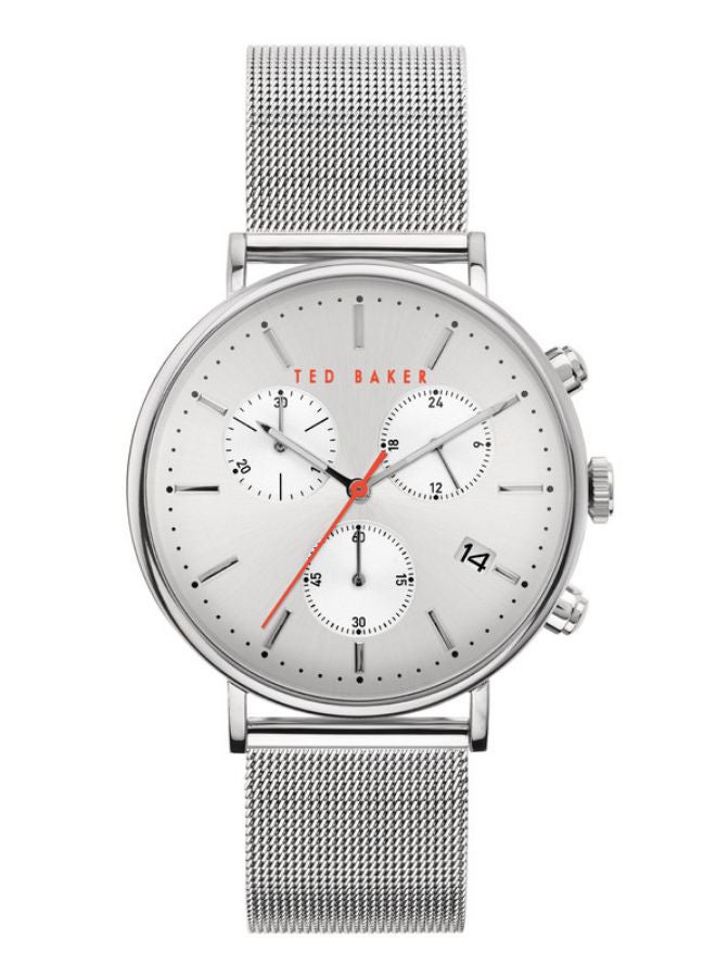 Ted Baker - men Classic Round Shape Stainless Steel Chronograph Watch T TBKPMMF901 - 41 mm - Silver - Image 1