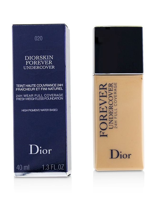 Dior - Diorskin Forever Undercover 24H Wear Full Coverage Foundation 020 Light Beige - Image 1