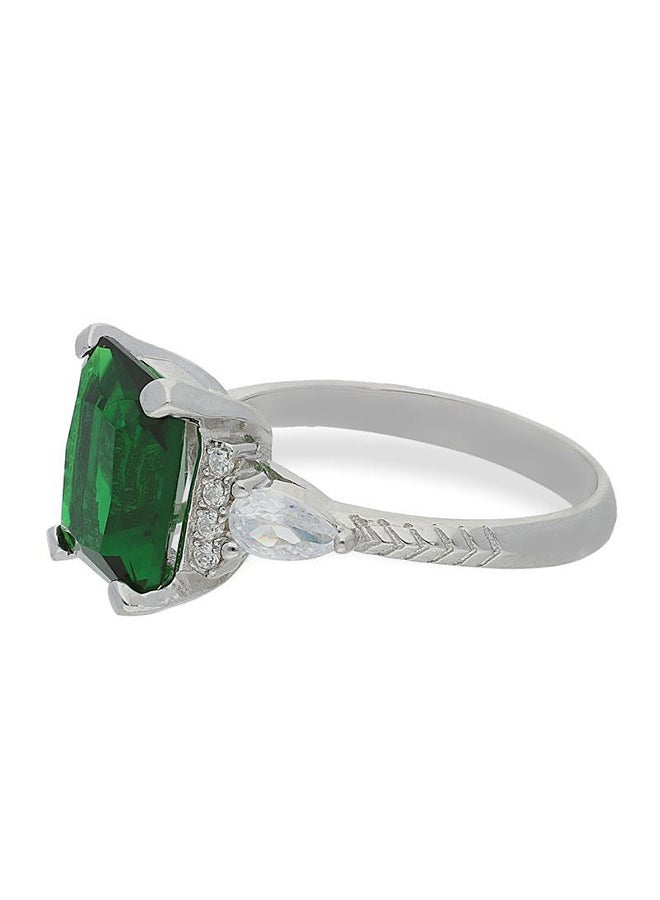FK Jewellers - Classic Italian Silver Solitaire Ring - Image 1