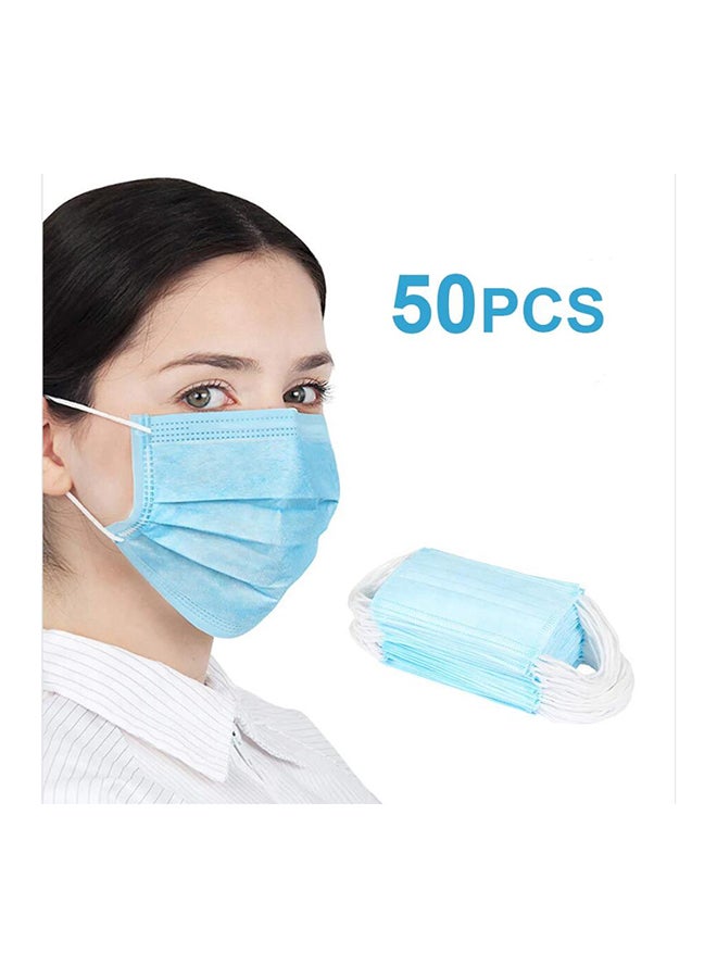 مجموعة كمامات وجه صحية للاستخدام مرة واحدة مكونة من 50 قطعة - Image 2