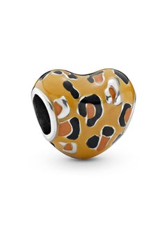 PANDORA Sterling Silver Coloured Enamel Heart Charm  - Image 1