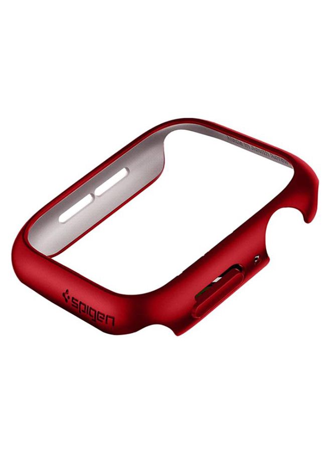 Spigen Thin Fit Protective Case Cover For Apple Watch Series 4/5/SE/6-44mm Red  - Image 1
