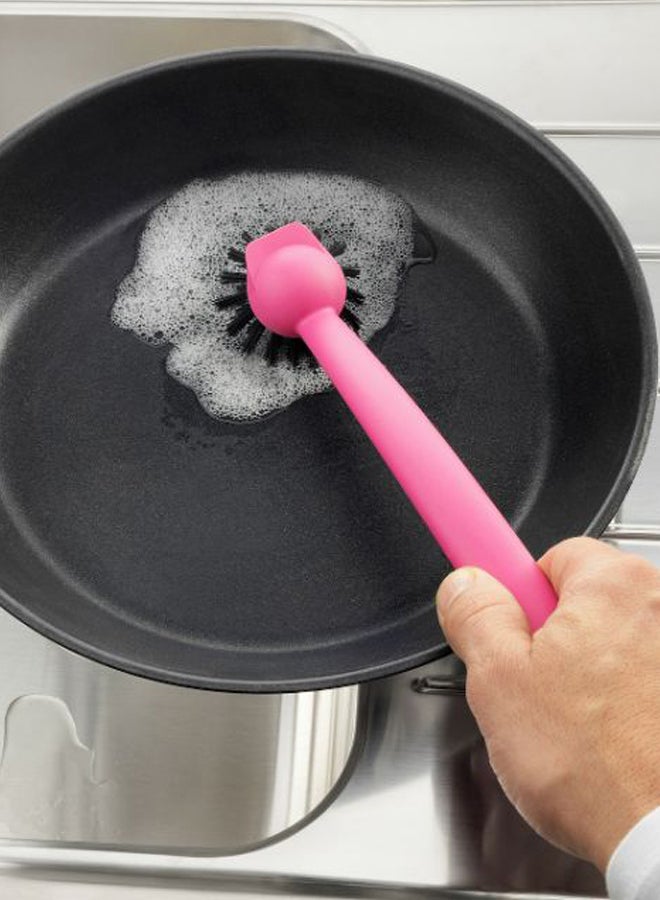 RINNIG - Dish Washing Brush Pink/Black 29cm - Image 1