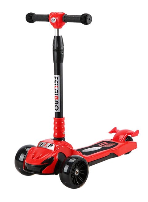 Adjustable Height LED Kick Scooter