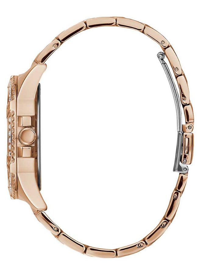 GUESS - Women's Stainless Steel Chronograph Watch W1156L3 - 40 mm - Rose Gold - Image 1