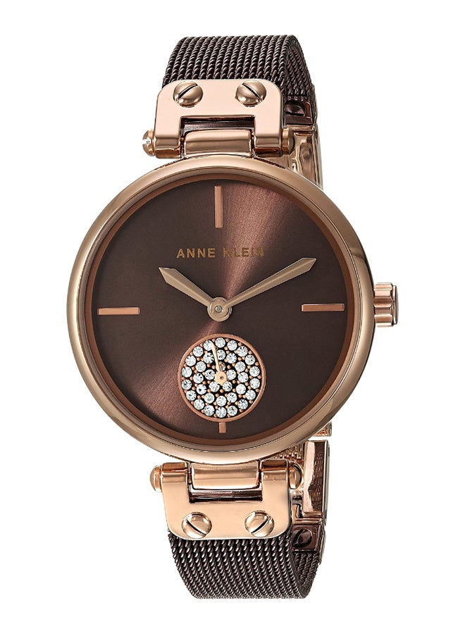 ANNE KLEIN Women's Analog Watch AK/3001RGBN - 34 mm - Brown - Image 1
