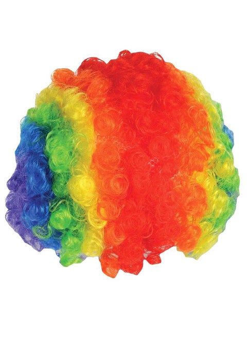 Circus Joker Dress Costume Wig One Size