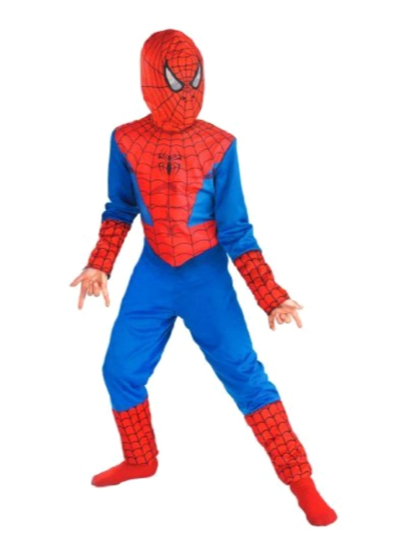 Fancydresswale - Spider Man Highly Detailed Breathable Fancy Dress Style Costume For Kids, 4 - 6 Years - Image 1