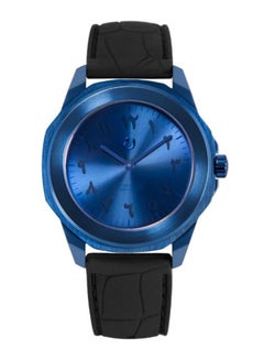 Nuun unisex Arabic Analog Wrist Watch QUADE NAVY BLUE ARABIC - 48 mm - Black  - Image 1