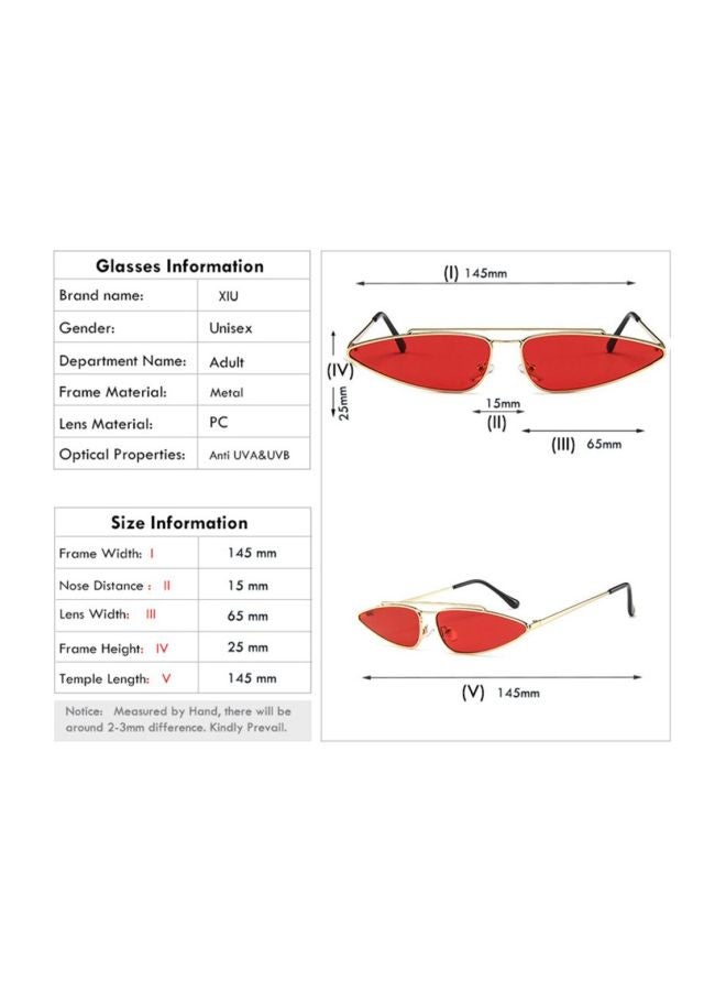 UNIVERSAL Women's UV Protected Asymmetrical Sunglasses - Image 5